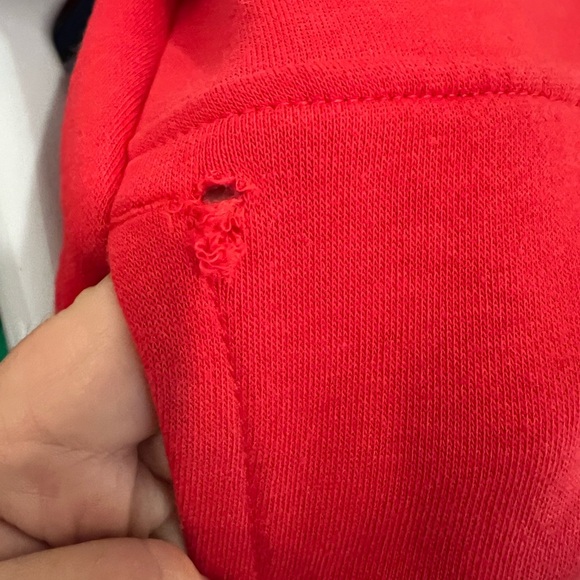 Nike Sportswear Club Fleece Big Kids' Red Pullover Hoodie Size Medium 10-12 - Picture 8 of 8